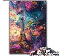 Puzzle per adulti 2000 pezzi Giochi educativi psichedelici Eiffel Gioco educativo per compleanno, Natale e età 14 70x100cm