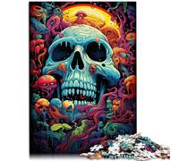 Puzzle per adulti, 2000 pezzi, gioco a quiz con teschio, 27,56 x 39,37 pollici, con parti completamente intrecciate a caso, per adolescenti dai 14 anni in su