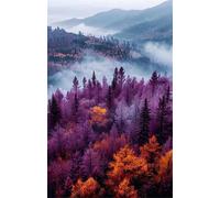 Puzzle per Adulti 2000 Pezzi Giungla Nebbiosa Puzzle Piacevole Sfida Mantiene la Concentrazione, Essere Adatto Sia ai Principianti Che ai Rompicapo Esperti 100 x 70 cm