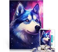 Puzzle per adulti 2000 pezzi Husky cosmico difficile e sfida adatto per la decorazione della scrivania 70 x 100 cm per adolescenti dai 14 anni in su