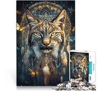 puzzle per adulti 2000 pezzi Lince magica fantasy Fatto di cartone Adatto a persone dai 14 anni in su sfida educativa Attività divertenti a casa, regali di compleanno, regali di viaggio