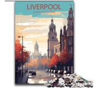Puzzle per adulti 2000 pezzi Liverpool Regno Unito, giocattoli giochi educativi antistress che migliorano l'amore tra coppie 70x100cm