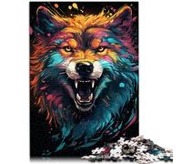 Puzzle per adulti 2000 pezzi Lupo Spazio Cosmico Puzzle per Gioco educativo Sfida Giocattolo 27,56 "x 39,37 "sfida di intelligenza cerebrale Giocattoli avvincenti