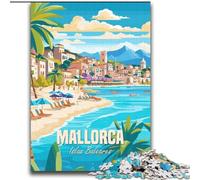 Puzzle per adulti 2000 pezzi Maiorca Isole Baleari, per 14+ anni, gioco impegnativo come regalo per tutta la famiglia e gli amici 70x100cm
