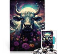 Puzzle per Adulti 2000 pezzi Mucche Spazio Puzzle per Gioco educativo Sfida Giocattolo Regalo Divertente 27,56 "x 39,37" per Adolescenti da 14 anni e oltre