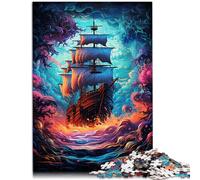 Puzzle per adulti 2000 pezzi nave pirata gioco a quiz Ogni pezzo è unico - impegnativo gioco divertente per famiglie 70 x 100 cm per bambini di 14 anni