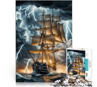 Puzzle per adulti 2000 pezzi Navigando attraverso la tempesta Fatto di carta,per età 14+ Attività per famiglie Regali di compleanno di Natale。misurare:70x100cm/27.5x39.3pollice