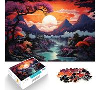 Puzzle per adulti 2000 pezzi Paesaggio d'arte Giapponese Puzzle Impossibile Sfida di intelligenza cerebrale Giocattoli avvincenti 27,56 "x 39,37 "per 14 Anni