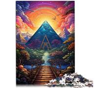 Puzzle per Adulti 2000 pezzi Ponte delle Piramidi Decorazione della Casa Puzzle Giocattoli Regali di Natale 27,56 "x 39,37" per Adolescenti Età 14 Anni e Più
