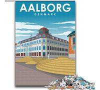 Puzzle per adulti 2000 pezzi Puzzle Aalborg Danimarca Viaggio, gioco per famiglie Antistress Sfida difficile Rafforza l'amore tra coppie 70x100cm