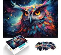 Puzzle per adulti 2000 pezzi puzzle cielo stellato gufo sfida educativa Lista dei desideri di Natale con Babbo Natale 70 x 100 cm Adatto per e adolescenti 14+