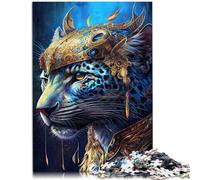 Puzzle per adulti 2000 pezzi Puzzle Il maestoso Puzzle Jaguar Illustrazione Lista dei desideri di Natale con Babbo Natale 27,56 "x 39,37" per adolescenti 14 Anni e oltre