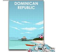 Puzzle per adulti 2000 pezzi Puzzle Repubblica Dominicana, adatto per età 14+ Giochi educativi per la casa Giocattoli fai da te Opere d'arte Regalo 70x100cm