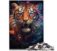 Puzzle per Adulti 2000 pezzi Puzzle Tigre Fantasy Colorful Sfida educativa Allenare il tuo cervello e le tue mani 27,56 "x 39,37" per adolescenti 14 Anni e più