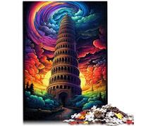 Puzzle per adulti 2000 pezzi puzzle torre di pisa italia sfida educativa grande regalo per giochi 70 x 100 cm per ragazzi dai 14 anni in su