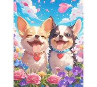 Puzzle per Adulti 2000 Pezzi, Puzzles 2000 pezzi adulti Nuvola di petali di cane, Giochi Educativo e Giocattoli Sfida, puzzle impossibile, puzzles Decorazione Famiglia