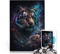 Puzzle per Adulti 2000 pezzi Spazio Tigre Fiori Giocattoli educativi Sollievo Stress Sfida Difficile 27,56 pollici x 39,37 pollici per Adolescenti 14+