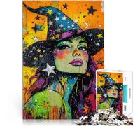 puzzle per adulti 2000 pezzi Strega magica Fatto di cartone per età pari o superiore a 14 anni Antistress Sfida difficile Regalo per i compleanni misurare:70x100cm
