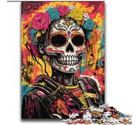 Puzzle per adulti 2000 pezzi Teschio psichedelico per bambini dai 14 anni in su Gioco pratico Regalo di Natale 70x100cm