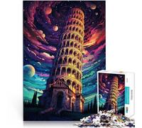 Puzzle per adulti 2000 pezzi Torre pendente di Pisa Giocattolo educativo di apprendimento Gioco di sfida unico 27,56 pollici x 39,37 pollici per adolescenti da 14 anni e oltre