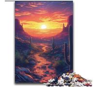 Puzzle per adulti 2000 pezzi Tramonto nel deserto Antistress Sfida difficile Arredamento e regali unici per la casa 70x100cm