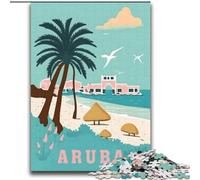 Puzzle per adulti 2000 pezzi Viaggio sull'isola di Aruba, giocattoli da gioco Ogni pezzo è unico - Gioco divertente e stimolante per tutta la famiglia per bambini dai 14 anni in su 70x100cm