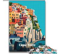 Puzzle per adulti 2000 puzzle Cinque Terre Italia Poster, giocattoli educativi didattici Giochi per famiglie Regali e compleanni unici 70x100cm