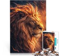 Puzzle per adulti 2000 puzzle il re leone in fiamme Fatto di carta，per e da 14 anni in su Giocattoli per la decorazione della casa Regalo di opere d'arte。misurare：70x100cm/27.5x39.3pollice