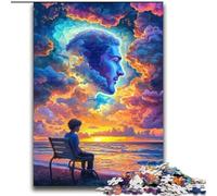 Puzzle per adulti 2000 puzzle Volto umano Nuvola colorata Aiuta il cervello a esercitare Giocattoli avvincenti per coltivare la pazienza Decorazione perfetta 70x100cm