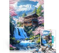 puzzle per adulti 2000 Rifugio tranquillo sul Monte Fuji Fatto di carta,per età 14+ Per il divertimento in famiglia ottimo regalo di Natale。misurare:70x100cm/27.5x39.3pollice