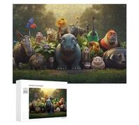 Puzzle Per Adulti 300 PCS Amazon Rainforest Animals Puzzle Giocattolo Decorazione Da Parete Ma Divertente E Umoristico Interazione Genitore-figlio 300 PCS