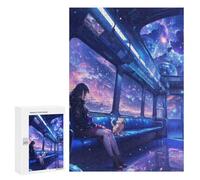 Puzzle Per Adulti 300 PCS Anime Train To Space Puzzle Per Adolescenti Migliora La Memoria Difficile Da Completare Gioco Divertente Per Tutta La Famiglia 300 PCS