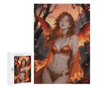 Puzzle Per Adulti 300 PCS Captivating Auburn Seraph in An Enchanted Forest Puzzle Per Adulti Antistress Stimolanti Da Completare Rompicapo Giochi Per Famiglie 300 PCS