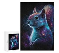 Puzzle Per Adulti 300 PCS Cosmic Squirrel Art Print-2 Puzzle Per Adolescenti Taglio Di Precisione Difficile E Stimolante Regali Di Compleanno E Unici 300 PCS