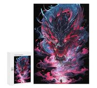 Puzzle Per Adulti 300 PCS Dragon's Roar Fantasy Artwork Puzzle Per Adolescenti Antistress Sfida Educativa Regali Di Natale E Compleanno 300 PCS