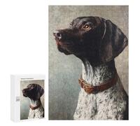 Puzzle Per Adulti 300 PCS German Shorthaired Pointer Painting-4 Puzzle Per Adolescenti Migliorano La Memoria Allena Il Cervello E Le Mani Regali Antistress 300 PCS