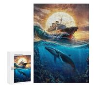 Puzzle Per Adulti 300 PCS Puzzle Beneath The Crimson Sky Puzzle Per Adolescenti Gioco Pratico Gara Di Velocità Delle Mani Interazione Genitore-figlio 300 PCS