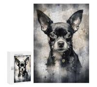 Puzzle Per Adulti 300 PCS Puzzle Chihuahua Tiny And Mighty Puzzle Gioco Rompicapo Ma Divertente E Umoristico È Ideale Come Regalo 300 PCS