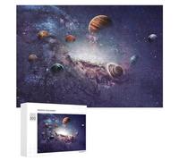 Puzzle Per Adulti 300 PCS Puzzle Cosmic Planets in Space Art Print Puzzle Giochi Divertenti Ma Divertenti E Umoristici Regali Unici Per Compleanno E Natale 300 PCS