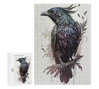 Puzzle Per Adulti 300 PCS Puzzle Crow Drawing Puzzle Gioco Rompicapo Un'opera D'arte Regali Di Compleanno E Unici 300 PCS