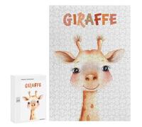 Puzzle Per Adulti 300 PCS Puzzle Cute Giraffe Animal Nursery Puzzle Giochi Divertenti Ma Divertenti E Umoristici Regali Unici Per Compleanno E Natale 300 PCS
