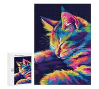 Puzzle Per Adulti 300 PCS Puzzle Cute Popart Pixel Cat Puzzle Gioco Rompicapo Un'opera D'arte Regali Di Compleanno E Unici 300 PCS
