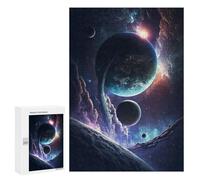 Puzzle Per Adulti 300 PCS Puzzle Deep Space Planets Puzzle Gioco Rompicapo Un'opera D'arte Regali Di Compleanno E Unici 300 PCS