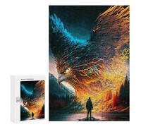 Puzzle Per Adulti 300 PCS Puzzle Eagle in Flames Puzzle Per Adulti Giochi Per Famiglie Difficili Difficili Un'ottima Idea Come Regalo Per Tutta La Famiglia 300 PCS