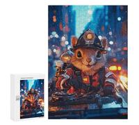 Puzzle Per Adulti 300 PCS Puzzle Firefighter Squirrel Puzzle Gioco Rompicapo Ma Divertente E Umoristico È Ideale Come Regalo 300 PCS