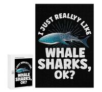 Puzzle Per Adulti 300 PCS Puzzle I Just Really Like Whale Puzzle Per Adolescenti Gioco Pratico Gara Di Velocità Delle Mani Interazione Genitore-figlio 300 PCS