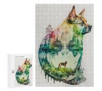 Puzzle Per Adulti 300 PCS Puzzle Nature Shaped Dog Art Puzzle Gioco Rompicapo Un'opera D'arte Regali Di Compleanno E Unici 300 PCS