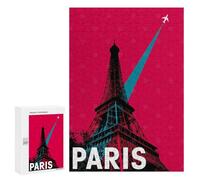 Puzzle Per Adulti 300 PCS Puzzle Paris Eiffel Tower Travel Puzzle Per Adolescenti Gioco Pratico Gara Di Velocità Delle Mani Interazione Genitore-figlio 300 PCS