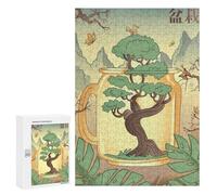 Puzzle Per Adulti 300 PCS Puzzle Per Famiglie Japanese Bonsai Tree Fuji Puzzle Per Adulti Gioco Per Famiglie Taglio Di Precisione Regali Di Compleanno E Unici 300 PCS