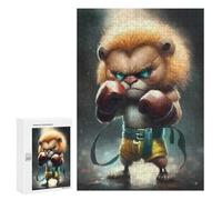 Puzzle Per Adulti 300 PCS Puzzle Pro Lion Cub Boxer Puzzle Gioco Rompicapo Ma Divertente E Umoristico È Ideale Come Regalo 300 PCS